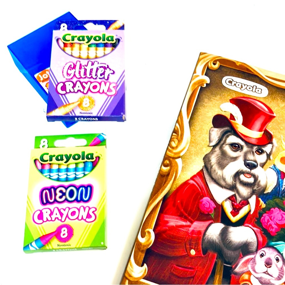 Crayons Well-Dresse Pets Coloring Book Bundle